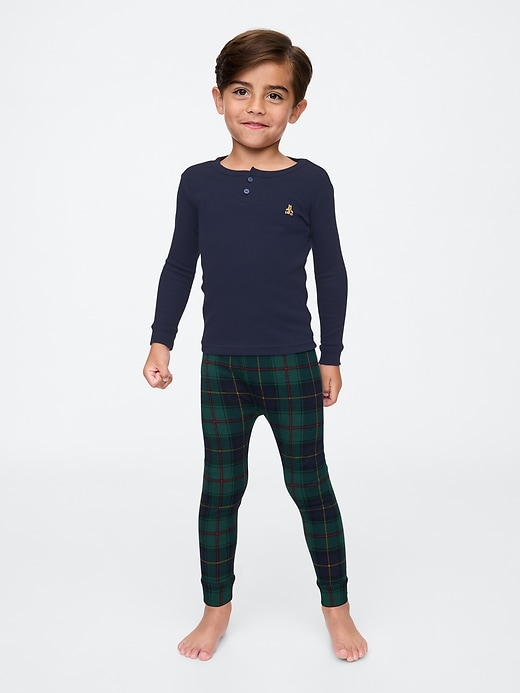 Image number 1 showing, babyGap Organic Brushed Cotton Henley PJ Set