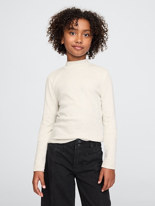 Image number 1 showing, Kids Rib Mockneck T-Shirt