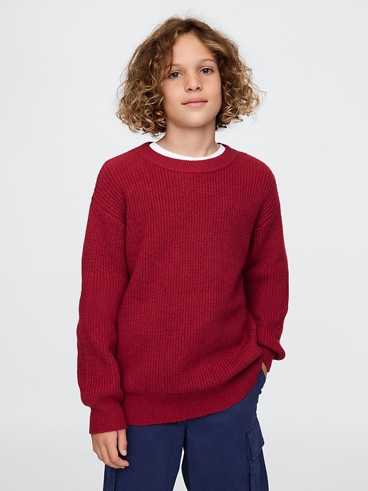 Image number 1 showing, CashSoft Rib Crewneck Sweater