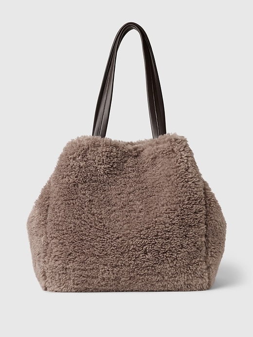 Image number 1 showing, Faux Fur Tote Bag