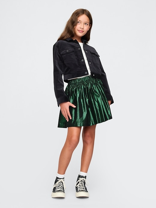 Image number 1 showing, Kids Wicked Metallic Pleated Skirt