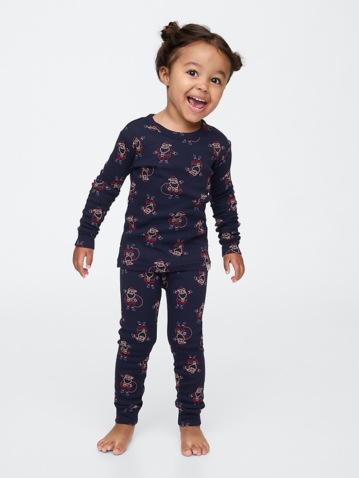 Image number 1 showing, babyGap Organic Brushed Cotton Holiday PJ Set