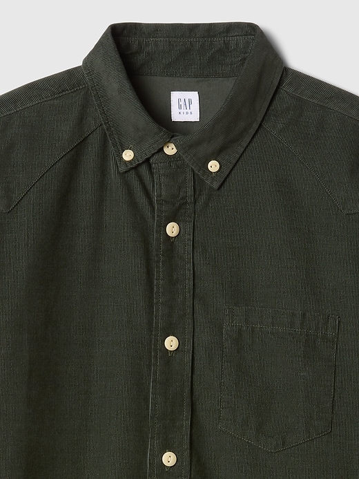 Image number 4 showing, Kids Oversized Corduroy Western Shirt