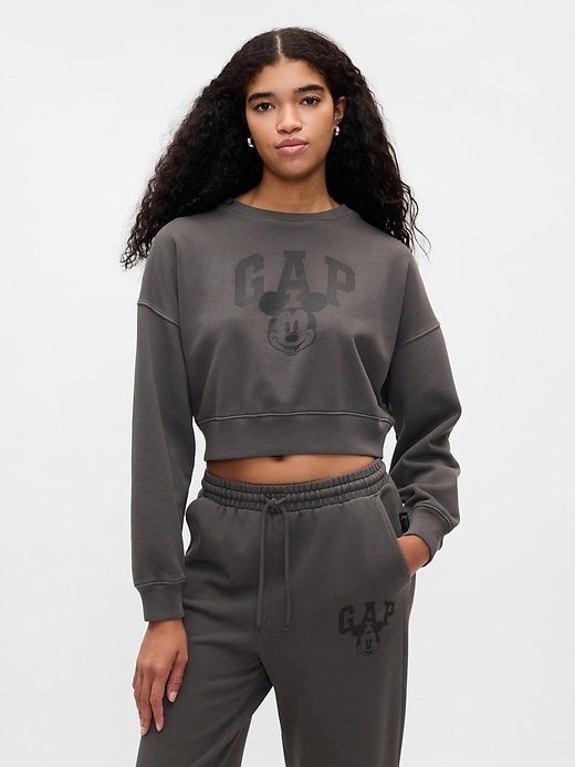 Image number 1 showing, Gap × Disney Mickey Mouse Cropped Logo Sweatshirt