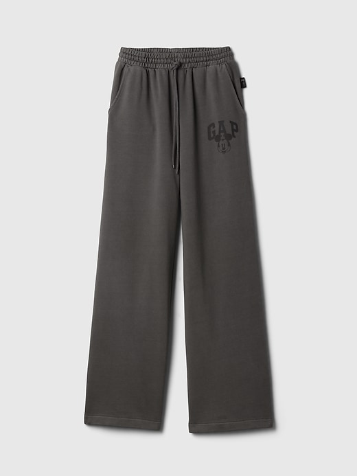 Image number 5 showing, Gap × Disney Mickey Mouse Logo Wide-Leg Sweatpants