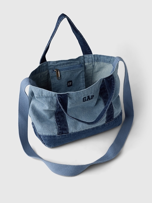 Image number 3 showing, Gap Logo Denim Strap Mini Tote Bag