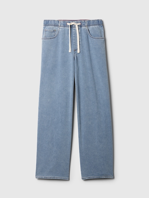 Image number 7 showing, Mid Rise Knit Easy Baggy Jeans