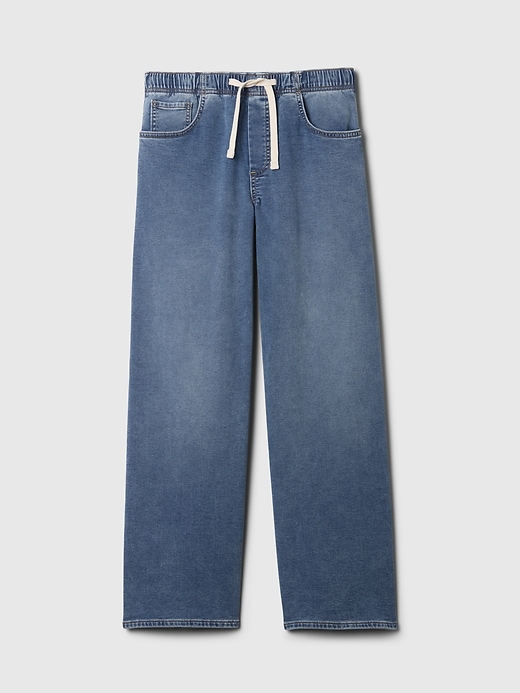 Image number 7 showing, Mid Rise Knit Easy Baggy Jeans