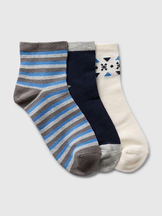 View large product image 1 of 1. Kids Quarter Crew Socks (3-Pack)