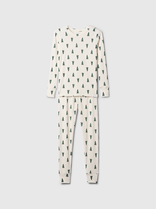 Image number 1 showing, Kids Organic Brushed Cotton PJ Set