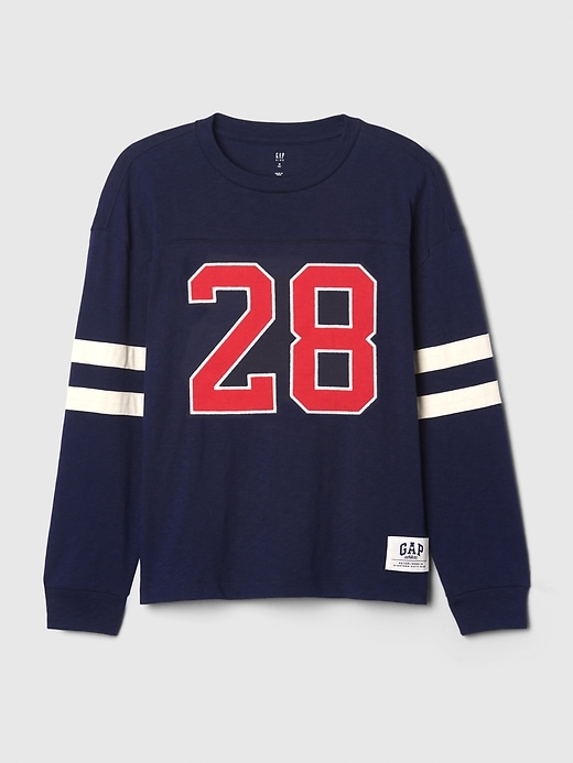 Image number 7 showing, Gap × Disney Kids Varsity Jersey T-Shirt