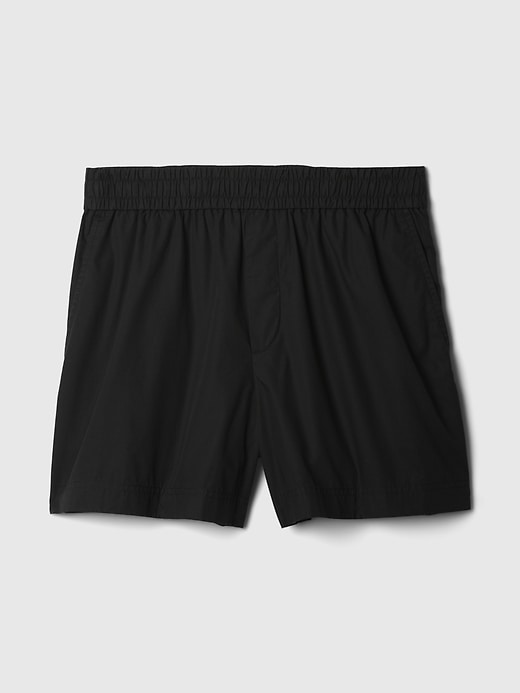 Image number 7 showing, Organic Cotton Striped Poplin Shorts