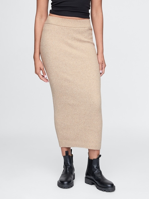 Image number 2 showing, CashSoft Rib Maxi Sweater Skirt