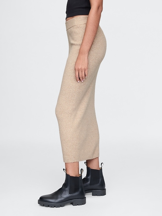 Image number 3 showing, CashSoft Rib Maxi Sweater Skirt