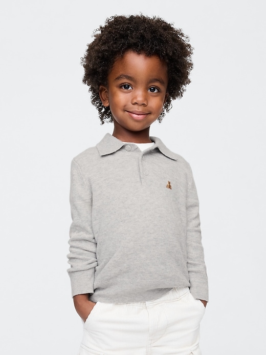 Image number 1 showing, babyGap CashSoft Polo Sweater