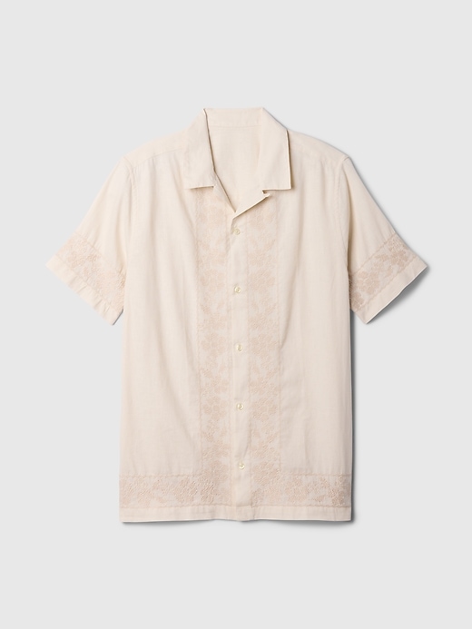 Image number 5 showing, Textured Linen-Cotton Resort Shirt