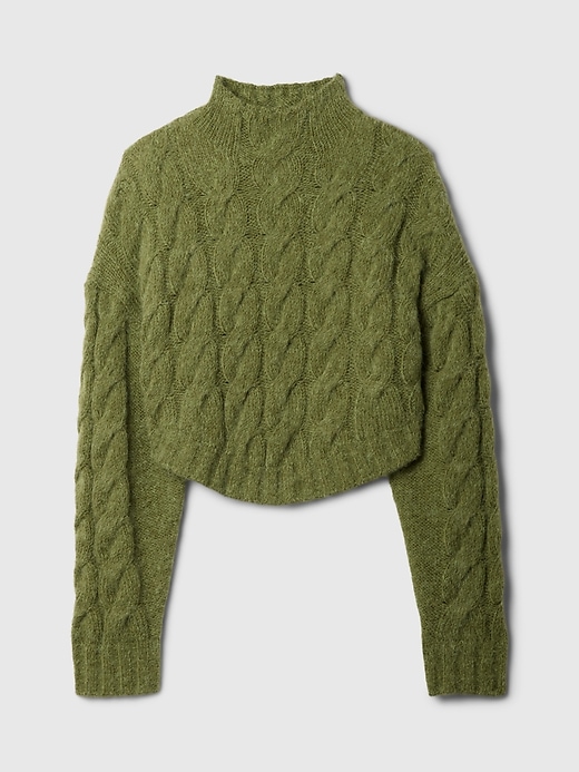 Image number 5 showing, Gap × Cult Gaia Cropped Cable-Knit Sweater