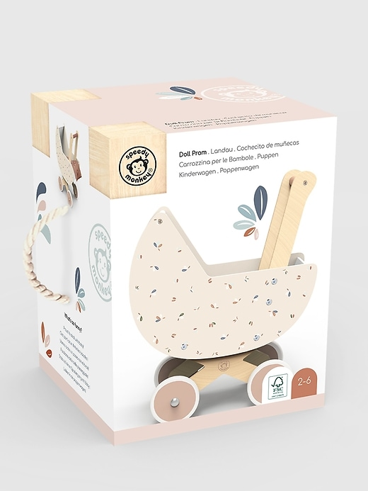 Image number 4 showing, Doll Pram Toddler Toy