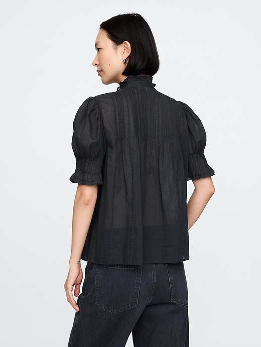 Image number 2 showing, Pintuck Ruffle Shirt