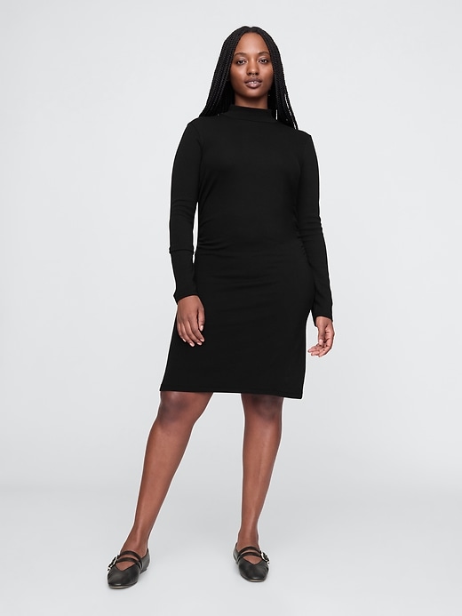 Image number 5 showing, Modern Rib Mockneck Mini Dress