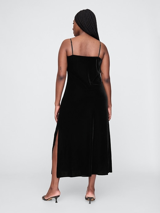 Image number 6 showing, Recycled Velvet Maxi Slip Dress