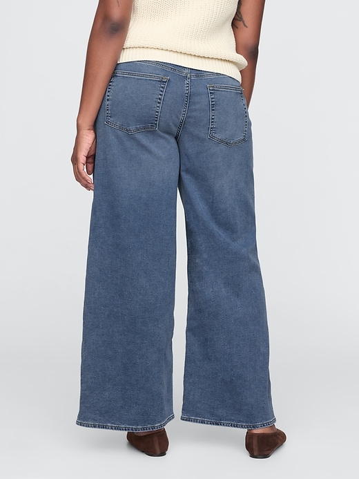 Image number 6 showing, Mid Rise Knit Easy Baggy Jeans