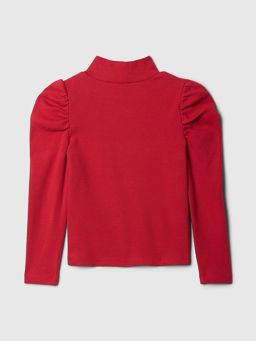 Image number 2 showing, babyGap Puff Sleeve Rib Mockneck