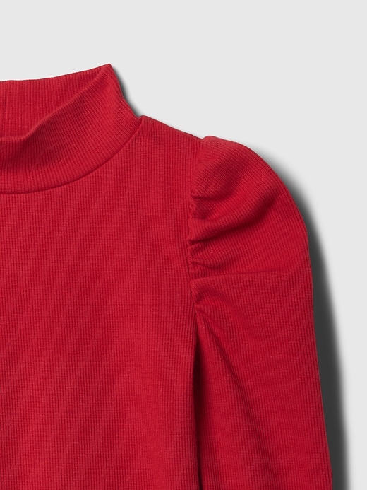 Image number 3 showing, babyGap Puff Sleeve Rib Mockneck