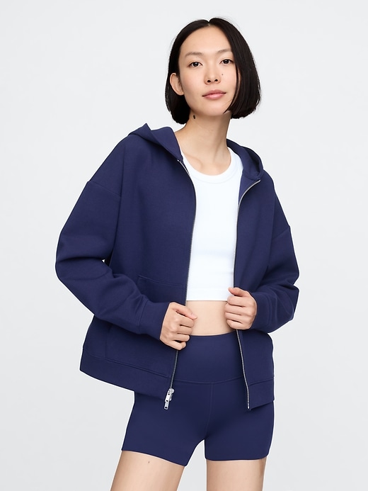 Image number 1 showing, GapFit Scuba Two-Way Zip Hoodie