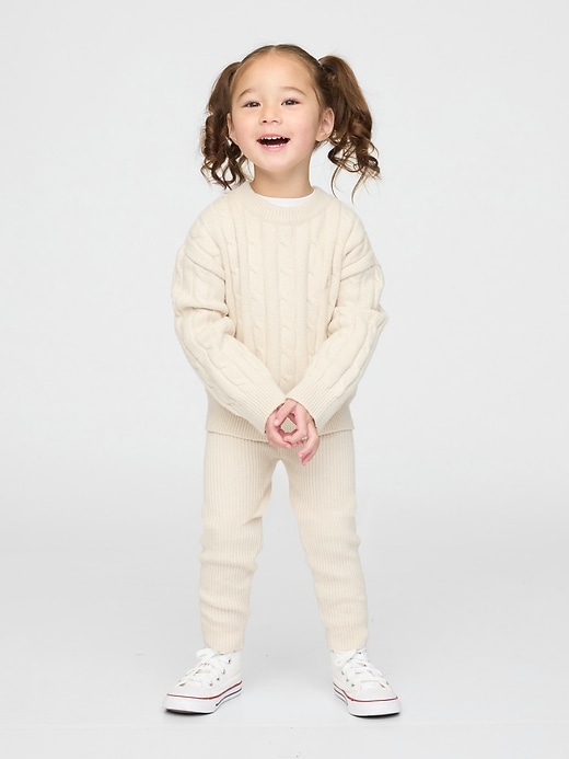 Image number 1 showing, Baby & Toddler CashSoft Rib Sweater Leggings