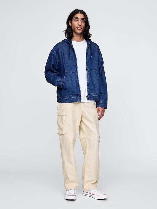 Image number 1 showing, Herringbone Utility Cargo Pants