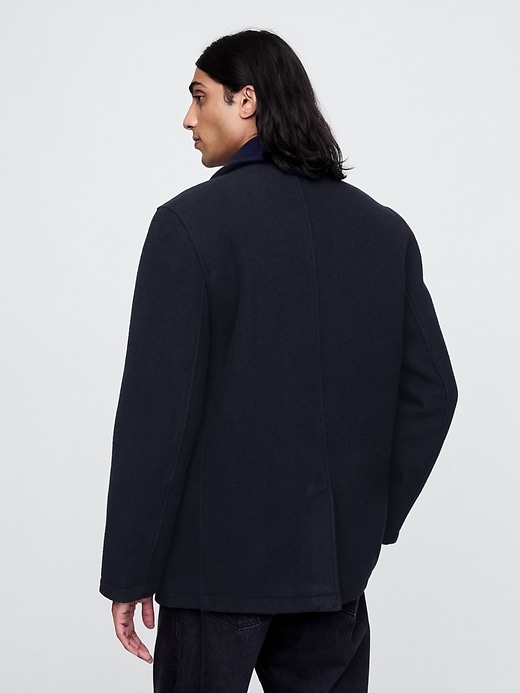 Image number 2 showing, Wool-Blend Peacoat