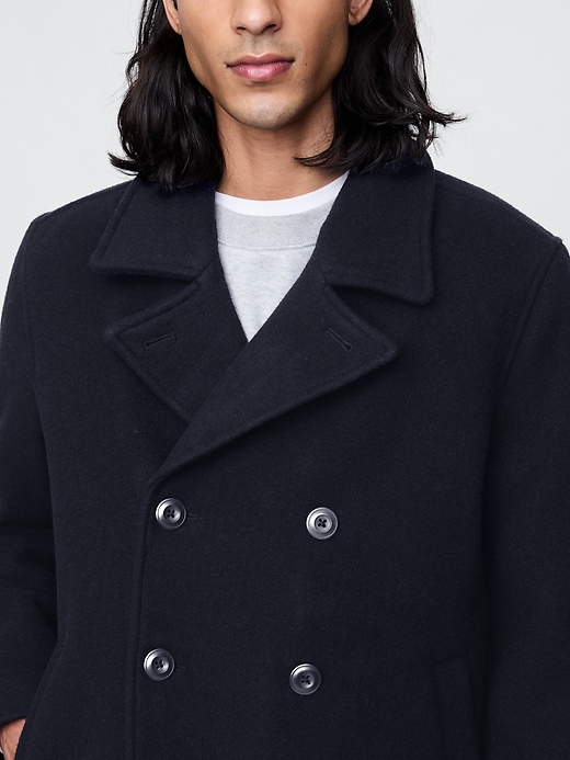 Image number 4 showing, Wool-Blend Peacoat