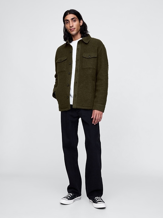 Image number 3 showing, Textured Utility Shirt Jacket