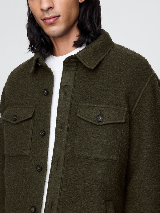 Image number 4 showing, Textured Utility Shirt Jacket