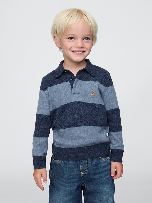 Image number 1 showing, Baby & Toddler CashSoft Polo Sweater