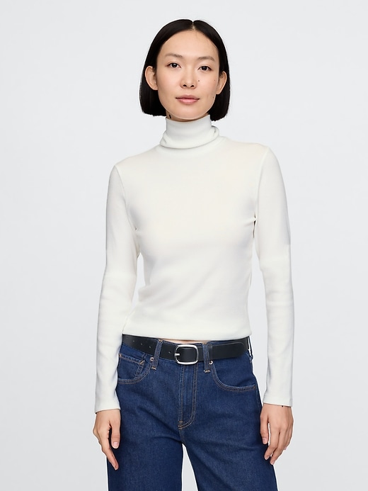 Image number 1 showing, Modern Rib Turtleneck