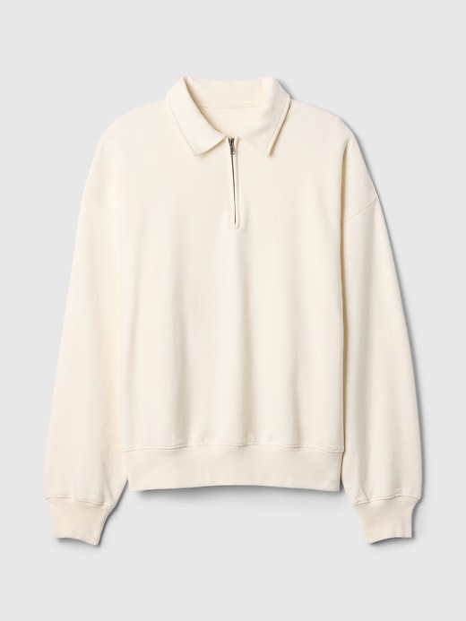 Image number 5 showing, Heavyweight Quarter-Zip Polo Sweatshirt