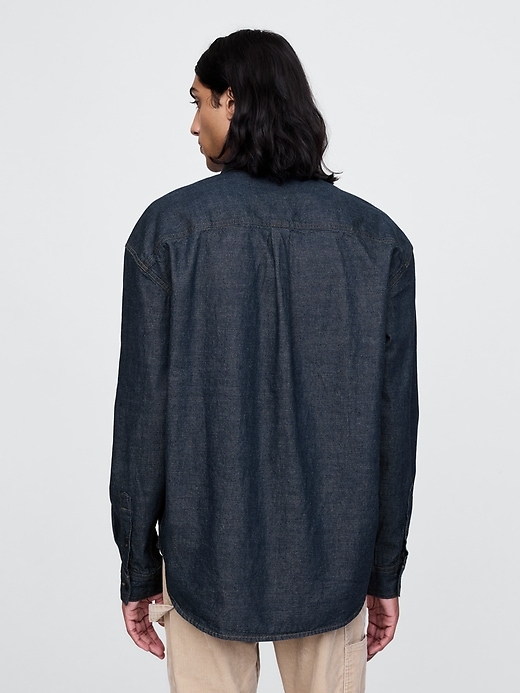 Image number 2 showing, Denim Big Shirt