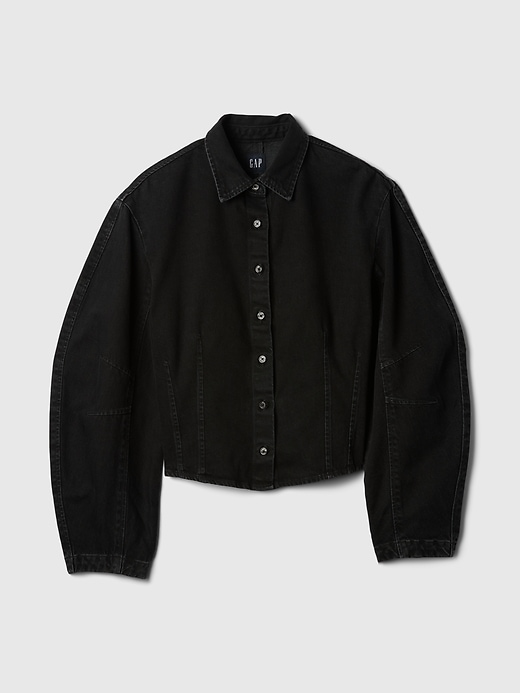 Image number 5 showing, Barrel-Sleeve Denim Shirt