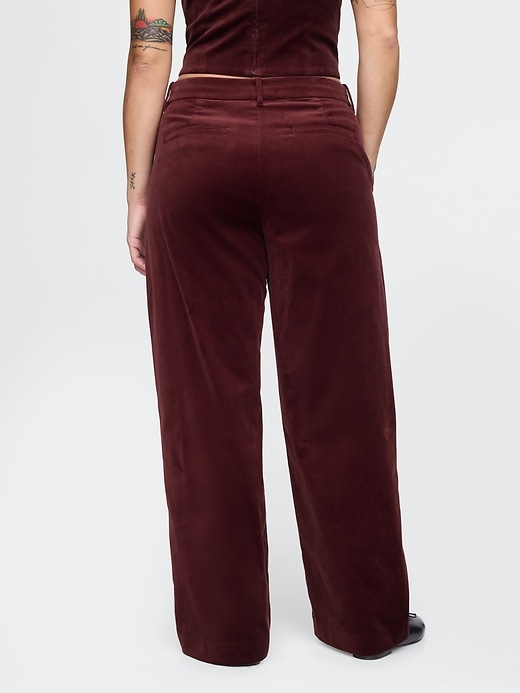 Image number 6 showing, High Rise Velvet Straight Pants