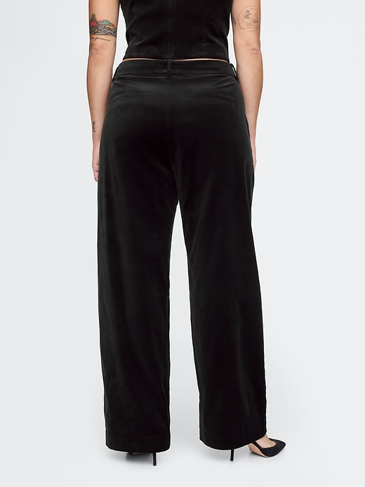 Image number 6 showing, High Rise Velvet Straight Pants