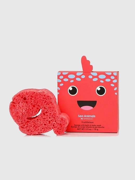 Image number 3 showing, Spongelle Foaming Sponge Sea Animals Body Wash Infused Buffers Assorted Pack of 3