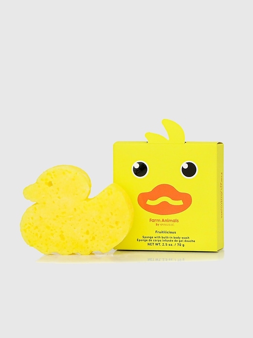 Image number 3 showing, Spongelle Foaming Sponge Farm Animals Body Wash Infused Buffers Assorted Pack of 3