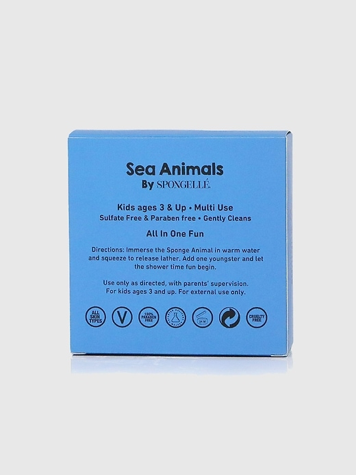 Image number 8 showing, Spongelle Foaming Sponge Sea Animals Body Wash Infused Buffer