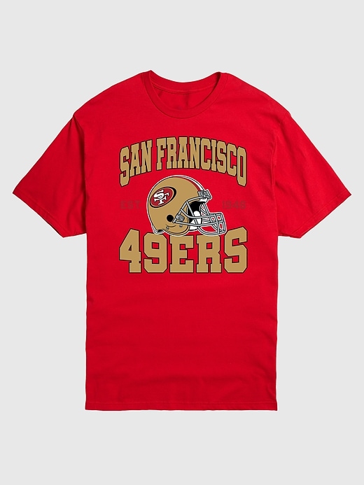 Image number 1 showing, NFL San Francisco 49Ers Helmet Graphic Tee