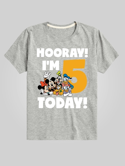 Image number 1 showing, Toddler Disney Hooray I'm 5 Today Graphic Tee