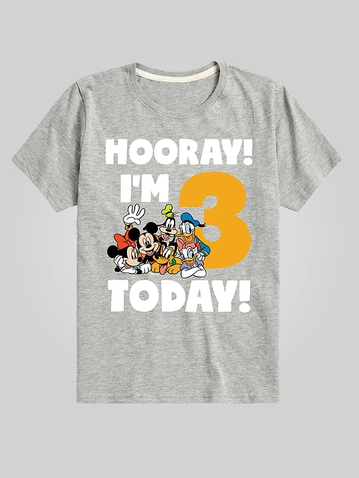 Image number 1 showing, Toddler Disney Hooray I'm 3 Today Graphic Tee