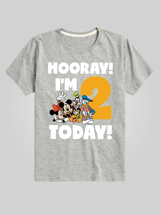 Image number 1 showing, Toddler Disney Hooray I'm 2 Today Graphic Tee