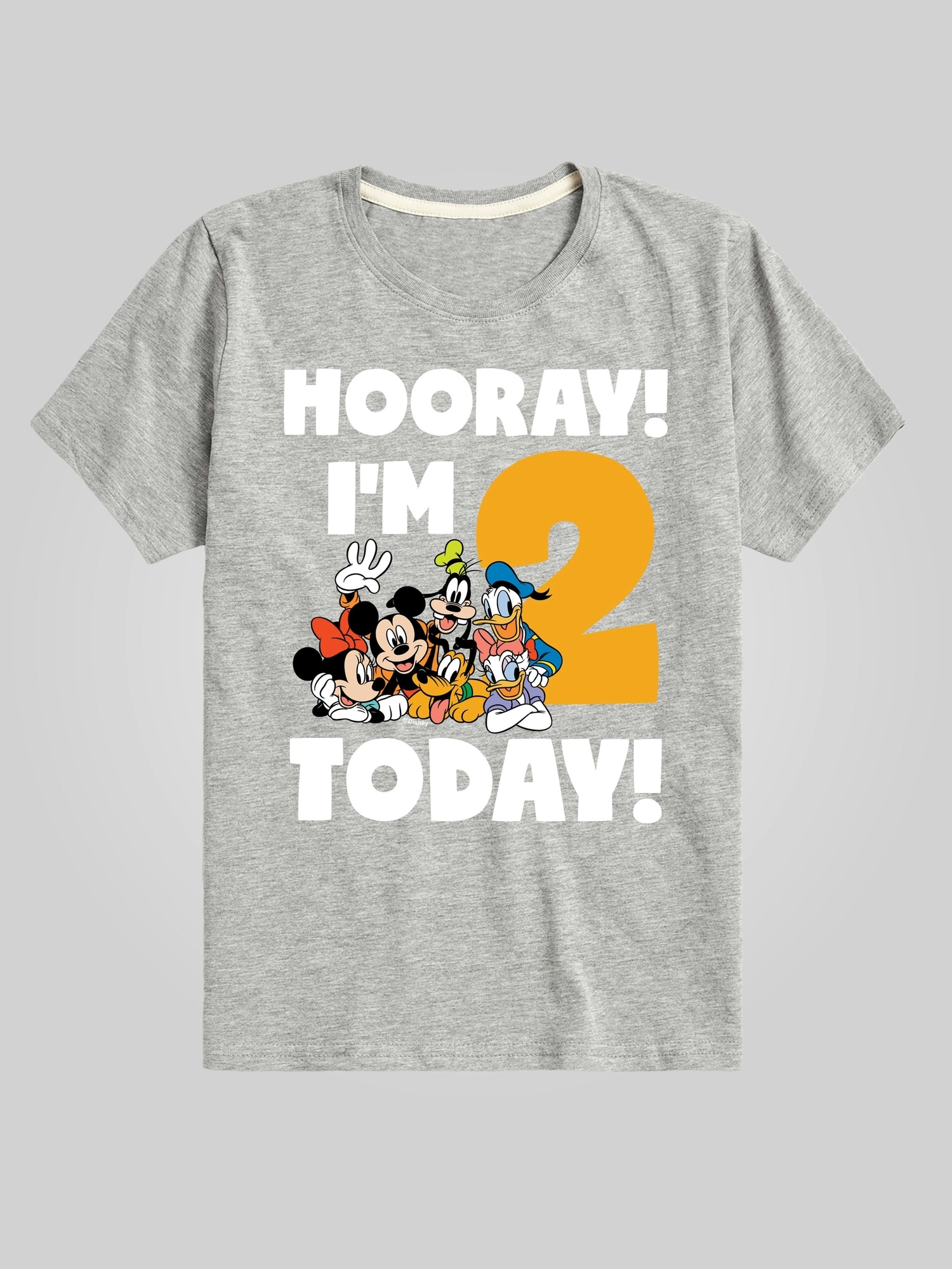 Toddler Disney Hooray I'm 2 Today Graphic Tee